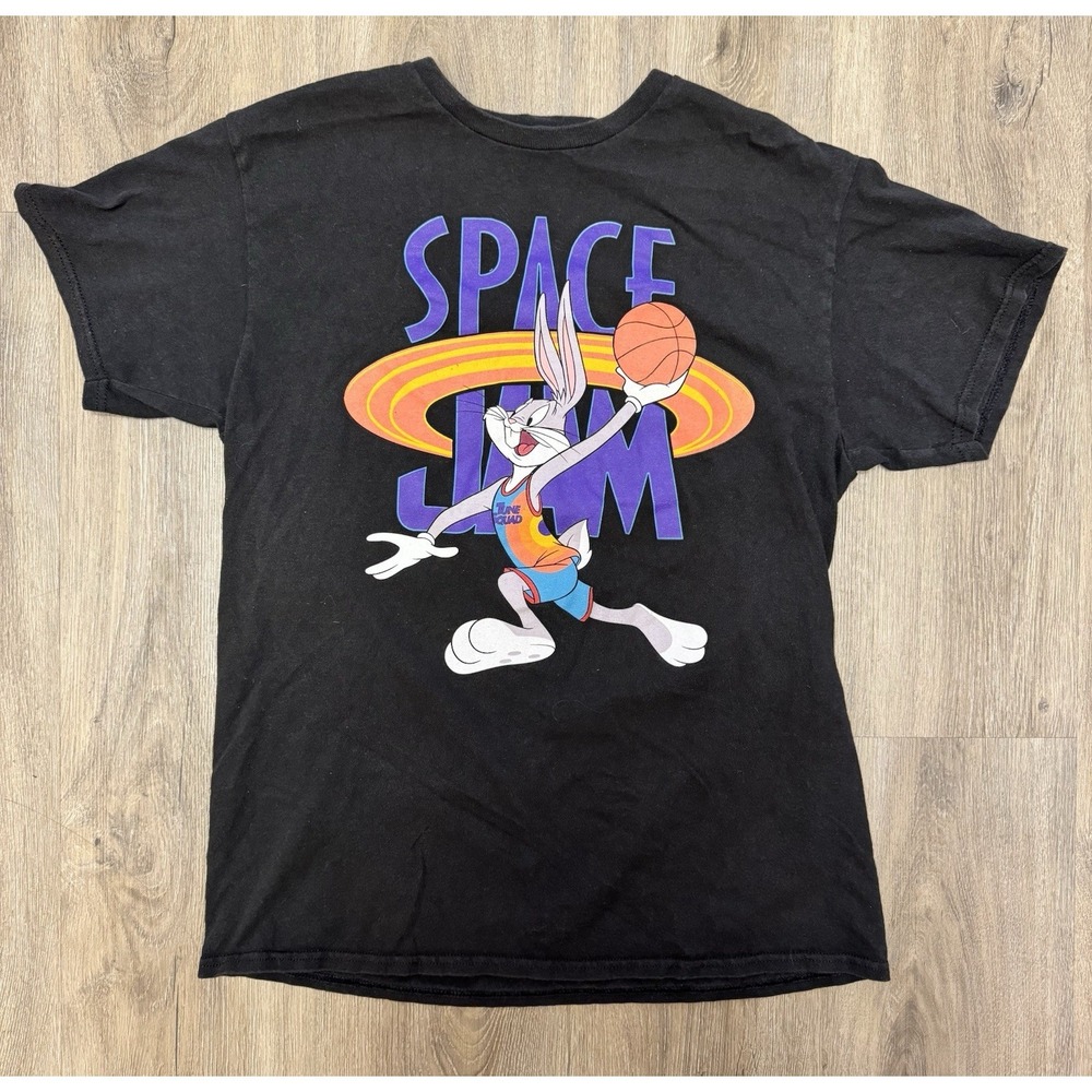 Space Jam A New Legacy Bugs Bunny Graphic T-Shirt Black Men's Medium